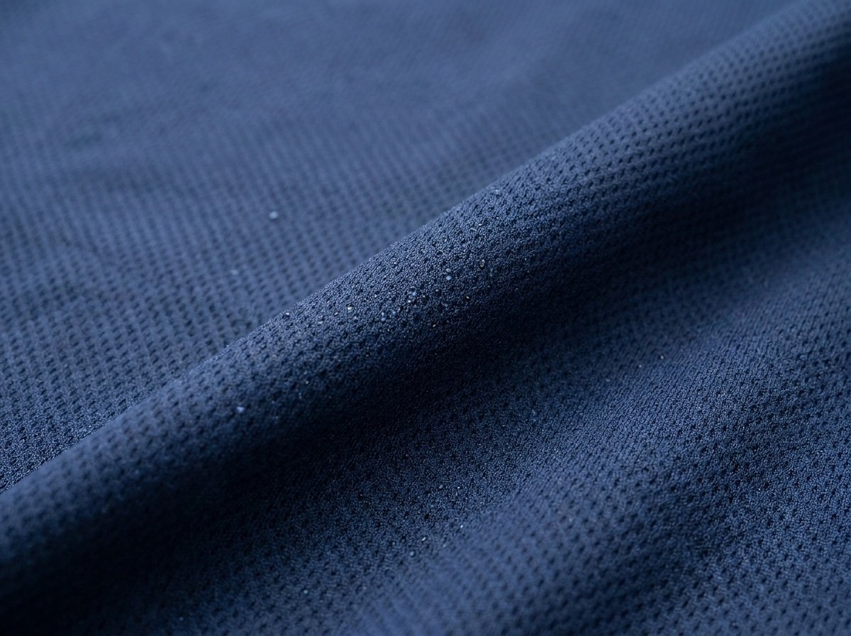 Delivery Services fabric and embroidery detail